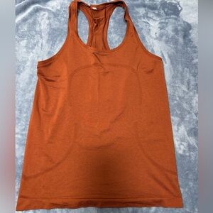Lululemon Athletica Burnt Orange Tank Top